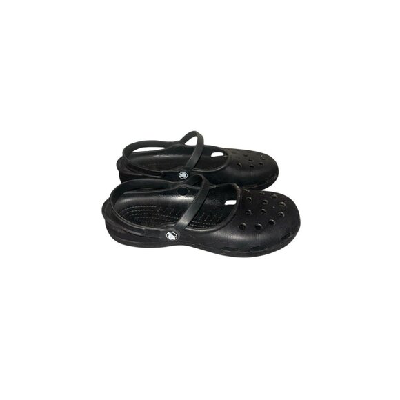 CROCS Shoes - Crocs Shayna Black Mary Jane Slingback Lightweight Shoes Women's Size 10
